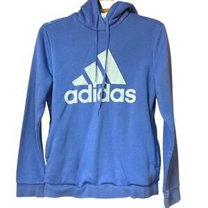 Adidas Logo Hoodie – Dusty Blue / Lavender – Women’s Medium